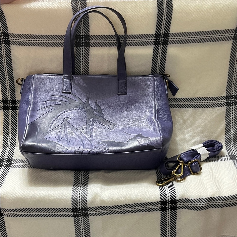 Purple Maleficent Loungefly Disney Satchel